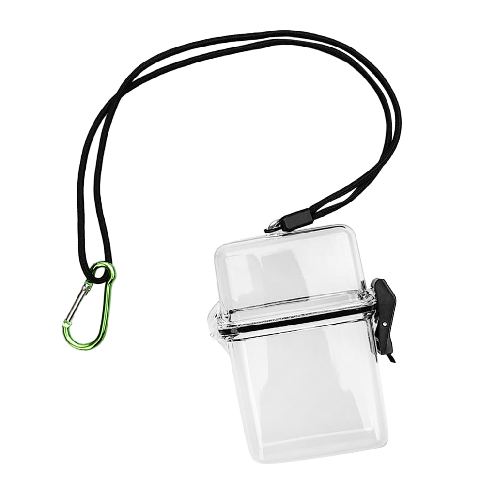 Hook for Diving Snorkerling Waterproof Dry Box Storage Container with Rope 