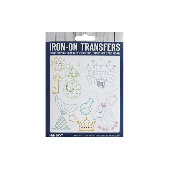 Leisure Arts Aunt Martha’s Fantasy Iron-On Embroidery Transfer Patterns