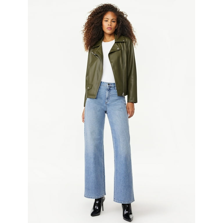 Walmart faux leather clearance jacket