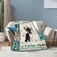 thumbnail image 4 of Yibo Cute Funny Frenchie Dog Blanket Flannel Soft and Comfortable Anti-static Bed Sofa Blanket, 4 of 7