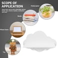 thumbnail image 5 of Stri 1pc Punch Free Wooden Cloud Shape Baffle Shelf Floating Shelf for Home (White), 5 of 7