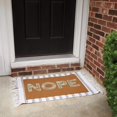 thumbnail image 2 of NOPE Floral Doormat Rug | Skid-resistant backing | Indoor/Outdoor Mat | 30" x 18", 2 of 5