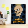 thumbnail image 6 of Coolnut Halloween Cute Skull 12.5"x9" Clipboard, Acrylic Fashion Letter A4 Size Clipboards with Metal Clip for Nurses, Students,Teacher,Women, Man-Silver12x9in, 6 of 7