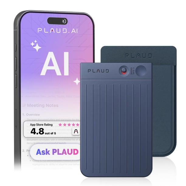 Grabadora de voz AI PLAUD Note Transcribe 112 idiomas 64 GB
