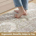 thumbnail image 6 of PABUBE Kitchen Mat 24"x59", Waterproof & Oil Proof Kitchen Rug, Persian Vintage Decor, 0.4" Thick Cushioned Anti Fatigue Kitchen Mat for Floor, Easy Clean, Non-Slip Kitchen Floor Mat, 6 of 9