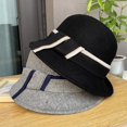thumbnail image 3 of CoCopeaunts Wool Bowler Hat Female Autumn Winter Felt Hat Hundred Take Ladies Fisherman Hat with Rhinestone Decorative Hatband, 3 of 8