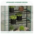 thumbnail image 4 of Mini Greenhouse, 5 Tier Portable Greenhouse with PE Cover, Roll-Up Door, 76x35.4x19.3in, White Plant Greenhouse, 4 of 9