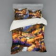 thumbnail image 2 of Ambesonne Fantasy Bedding Set 3 Pcs, Spring Environment, Twin XL, Tan Orange, 2 of 3