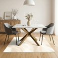 thumbnail image 3 of ODIKA 5'x7' Ultra-Soft Area Rug, Dining Beige Flowing Motif Asymmetrical Composition Gradient None Washable, Bare feet friendly, Silk-Touch for Bedroom Home office, 3 of 7