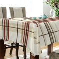 thumbnail image 5 of Yayeee Tablecloths 60" x 90" Rectangle Wrinkle Resistant Party Table Cover, Cream Plaid, 5 of 8