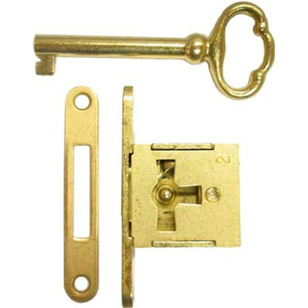 Right Hand Full Mortise Drawer Lock Set with Skeleton Key M1825