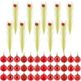 thumbnail image 2 of Gustave 46 Pcs Christmas Tree Decorations Set 15" Lime Green Pampas Grass Picks Stems 1.6" Hanging Christmas Ball Ornaments for Xmas Tree Topper Wreath Decor, 2 of 8