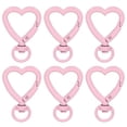 thumbnail image 1 of Cierres giratorios en forma de corazón Uxcell, clip de llavero de resorte de aleación de zinc, ganchos de cierre colgantes para manualidades, llaveros, bolsas, carteras, rosa claro, 1 of 7