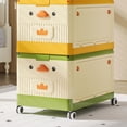 thumbnail image 3 of Contenedor De Almacenamiento De Juguetes Con Ruedas, Organizador, Tapa, Ruedas, Niños, 3 of 8