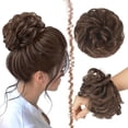 thumbnail image 5 of Messy Bun Beach Blonde Hair Piece Human Hair Blonde – Natural Soft Updo Look, Secure & Lightweight Hair Bun Extensions For Women, messy bun hair piece, 5 of 8