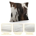 thumbnail image 4 of ONETECH Cow Print Pillows Covers Cowhide Pillow Covers Decorative Western Pillow Covers Cow Throw Pillow Covers Hidden Zippered Cushion Cover for Couch Sofa Home Living Room Decor, 4 of 5