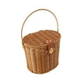 thumbnail image 5 of Woven Fruit Basket Carrier Durable PP and Iron Construction for Wedding Gifts and Vegetable Storage, 5 of 8