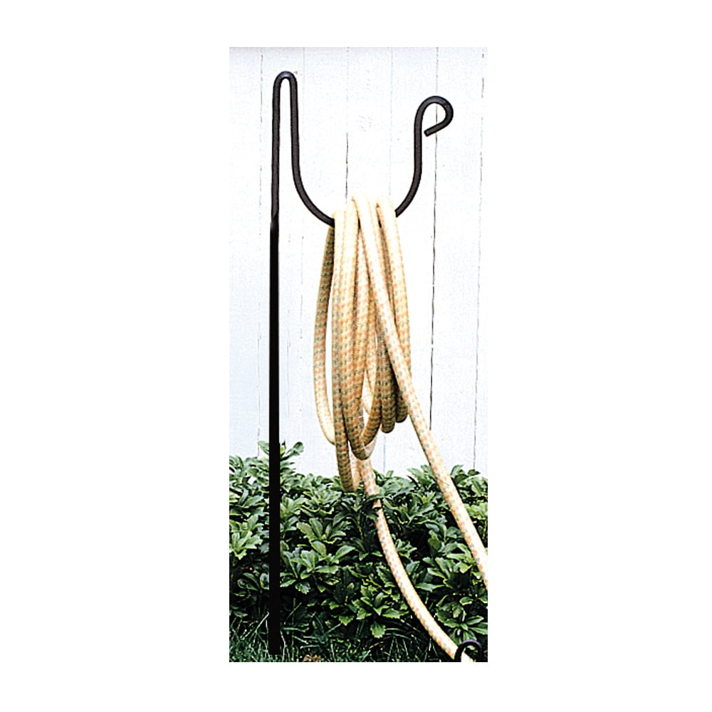 Village Wrought Iron HHSQLB Square Iron Garden Hose Holder