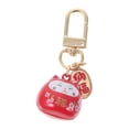 thumbnail image 4 of Adorable gato llavero encantador gato campana colgante fortuna gato ornamento llaves colgante colgante, 4 of 4