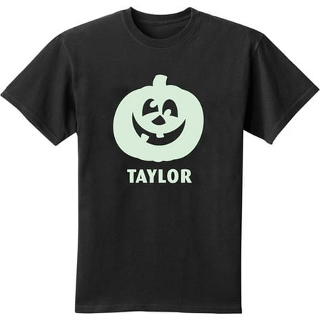Personalized Glow-in-the-Dark Youth T-Shirt, Pumpkin