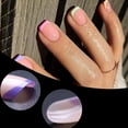 thumbnail image 4 of 240 Pcs Multicolor Press On Nails French Tip False Nails Full Cover Stick on Nails Short False Nails Manicures Supplies, 4 of 7