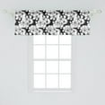 thumbnail image 2 of Ambesonne Floral Window Valance, Vintage Style Cherry Flowers, 54" X 18", Charcoal Grey and White, 2 of 3