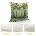 thumbnail image 4 of ARISTURING  Fall Pillow Covers Sage Green Pumpkin Eucalyptus Leaves Throw Pillow Case Hello Pumpkin Give Thanks Cushion Cover for Harvest Farmhouse Thanksgiving Home Office Decor, 4 of 5