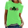 thumbnail image 2 of T-shirt de la Saint-Patrick pour Femmes Mode Col Rond Imprimé Manches Courtes T-shirt Décontracté Ample Hauts T-Shirts de la Saint-Patrick pour Femmes, 2 of 6