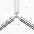 thumbnail image 2 of 3 Way Corner Joint Bracket Connector 2020 Aluminium Extrusion Profile Slot Silver, 2 of 6