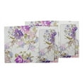 thumbnail image 3 of S4Sassy Purple Leaves,Lilac & Peony Floral Everyday Washable Placemats With Napkins Dining Table Decor, 3 of 3