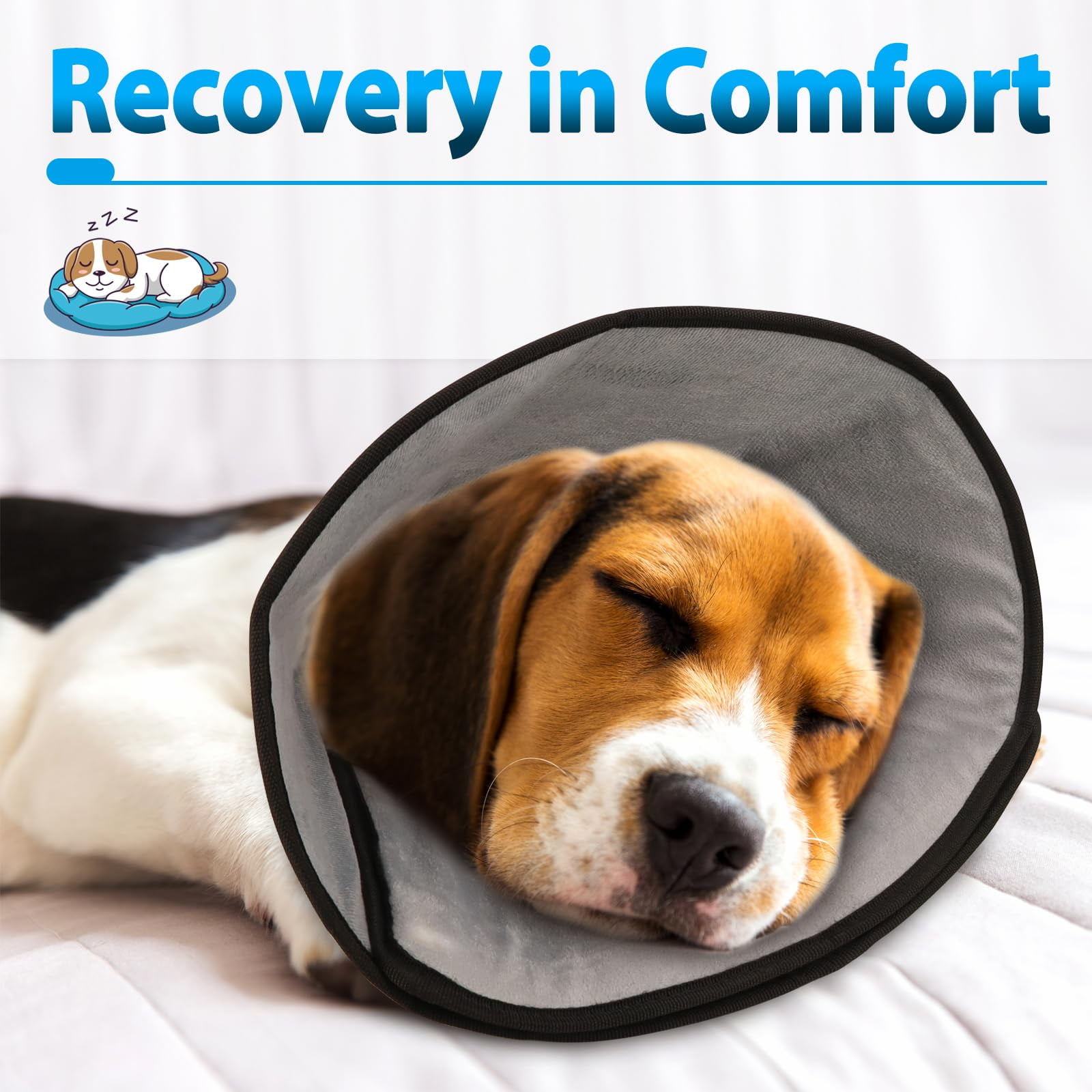 Comfortable Thicken Dog Cone for Large Dogs After Surgery Reflective Elizabethan Collar for Medium and Large Breeds Prevent Licking Walmart
