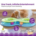 thumbnail image 2 of Catstages Infinity Ball Track for Cats with Two Balls, Including One Light-Up-Ball, Figure-8 Shaped Track Compatible with Topper Toys, Green, 2 of 4