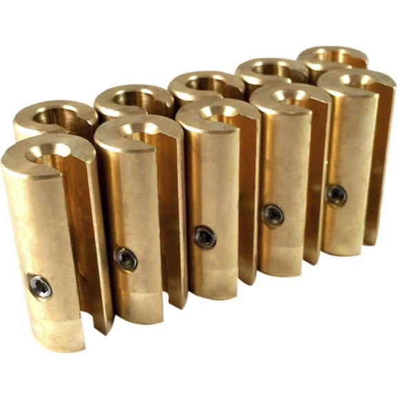 No-Mar Poids de Roue 1 1/2 oz. Laiton (10 pack)