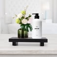 thumbnail image 3 of USTOP Bathroom Vanity Counter Organizer Riser, Water-Resistant Wood Sink Stand with Raised Feet, Compact Soap Tray Pedestal for Dispenser, Toothbrush, Kitchen & Home Decor., 3 of 7
