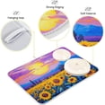 thumbnail image 3 of FREEAMG Sunflower Field Dish Drying Mats Tableware Absorption Water Mat Home Decor Drying Pad for Kitchen Countertop, 16 X 18 Inch, 3 of 6