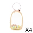 thumbnail image 1 of 4x Bolsa De Almacenamiento De Figuras Portátil Bolsa Pequeña Transparente De PVC Bolsa De Almacenamiento De Figuras Colgantes Rosa, 1 of 8