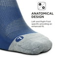 thumbnail image 3 of Feetures Elite Light Cushion No Show Tab Ankle Socks - Sport Sock with Targeted Compression - Nighttime Blue, S (1 Pair), 3 of 6