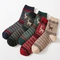 thumbnail image 1 of sweethay 5 pares de calcetines de invierno de algodón para mujer, reemplazo lavable portátil, calcetines térmicos elegantes para mantener el calor para Medias tipo 4 sweethay AP013148-04, 1 of 6