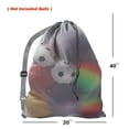 thumbnail image 6 of GSE Games & Sports Expert 30" x 40" Extra-Large Mesh Drawstring Shoulder Bag, Mesh Sport Equipment Bag Perfect for Sport Ball,Beach Trips,Swimming,Camping Gear,Outdoor Travel - Gray, 6 of 7