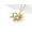 Gold, variant on Gold & Silver Heart Peanut Birthstone Necklace I Love You Forever Pendant Jewelry for Women