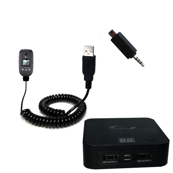 Gomadic High Capacity Rechargeable External Battery Pack suitable for the LG VX8350 - Portable Charger with TipExchange Technology
