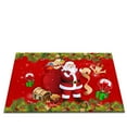 thumbnail image 5 of Clearance! SDJMa Christmas Door Mats Non-Skid Christmas Rugs Xmas Holiday Santa Wreath Bell Welcome Floor Mats Indoor Outdoor Welcome Doormat, 24 x 35 inches, 5 of 7