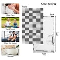 thumbnail image 6 of Yayeee 2 Pack Hand Towels for Bathroom 100% Cotton 16" x 28" Soft Absorbent Kitchen Towel, Black and Gray Plaid Pattern, 6 of 7