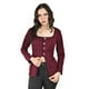 thumbnail image 4 of Blusa con botones metalicos Roman Fashion /Juvenil, 1912 (Vino) vino M, 4 of 5