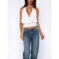 thumbnail image 4 of Women Y2K Halter‑Neck Crop Tank Top, Loose‑Fit Open‑Back Sleeveless Cami Vest Summer Daily and Party Going‑Out Top, 4 of 7