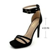 thumbnail image 5 of Women's Double Ankle Strap High Heel Sandals Stiletto Platform Dress Shoes, 5 of 5