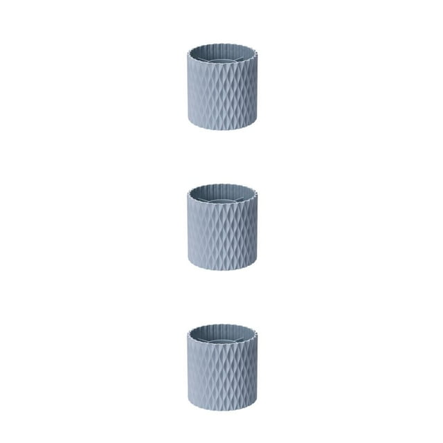 pitrice Easy Access To Makeup Tools - Rotating Makeup Brush Cup With Large Capacity 360 ° Rotation For Easy blue rotating style 3Set