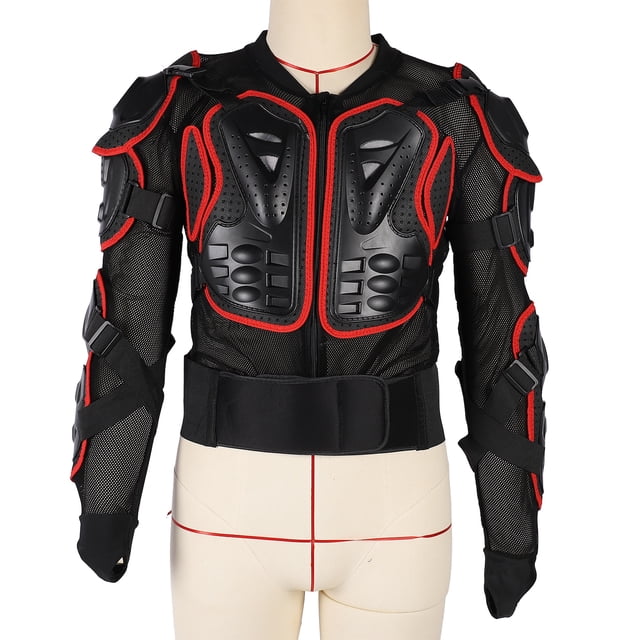 Motorcycles Body Protective Jacket Armor Men, Riding Protective Gear, ATV Dirt Bike Chest Spine Protector, Crashproof Adjustable Breathable Dirt Bike Chest Spine Protection