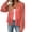 *Pink, variant on ClodeEU Women's V Neck Long SLeeve Cropped Chiffon Cardigan, Lightweight Casual Loose Cover Up Black,Women's Plus L