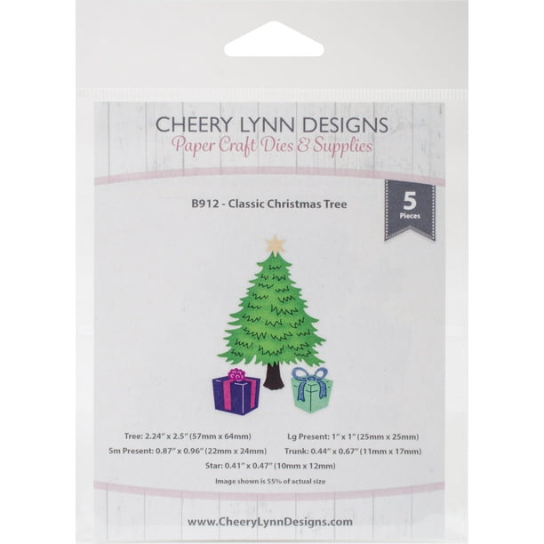 Cheery Lynn Designs Arbre de Noël Classique Die.41 "à 2.50"